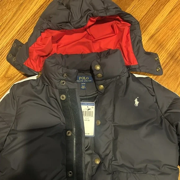Boys Polo Ralph Lauren Jacket new with tags size S (8) with detachable hood - Picture 2 of 6
